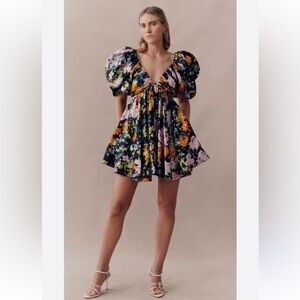 Aje Gabrielle Plunge Mini Dress